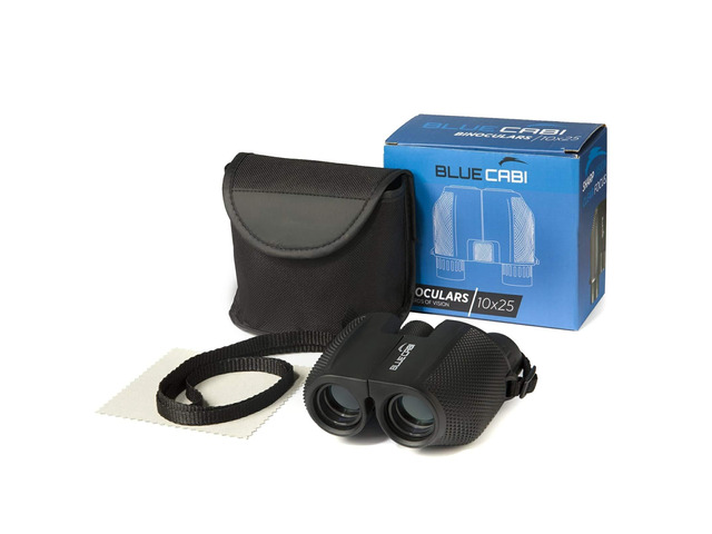 Compact 10x25 Binoculars Lightweight, Foldable, High Powered Binoculars for Adults & Kids w/Powerful 10x Long Distance Magnification, Easy Focus...