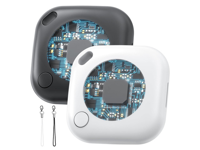 2-Pack Air Tracker Tags Compatible with Apple Find My (iOS Only), Bluetooth Tracker, Smart Keys Finder and Item Locator for Wallet Luggage Backpack...