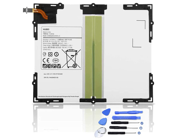 EB-BT585ABA EB-BT585ABE GH43-04628A Tablet Battery Replacement for Samsung Galaxy Tab A 10.1 10.1' 2016 SM-T580 SM-T585(3G,4G/LTE &WiFi) SM-P580...