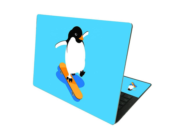 MightySkins Skin Compatible With Microsoft Surface Laptop 4 13.5 - Skater Penguin Protective, Durable, and Unique Vinyl Decal wrap cover Easy...