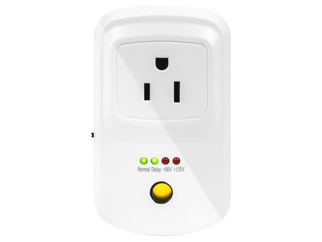 Refrigerator Surge Protector and Power Failure Alarm 3-Min Delay 140J 15A Voltage Protector for Home Appliances, Deep Freezer Outlet Alarm Power...