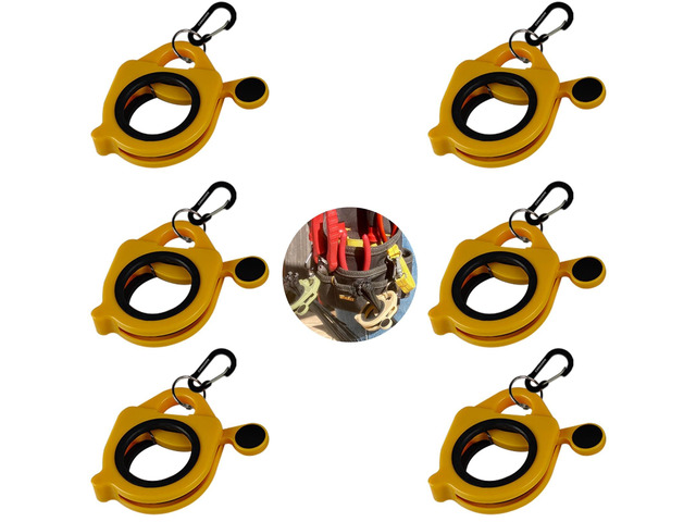 Zip Tie Holder Cable Tie Holder Heavy-Duty Colored Upgraded for Tool Belt Organized Strong Efficient for Electrician Reusable Portable 6 Pack