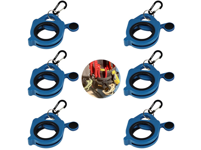 Zip Tie Holder Cable Tie Holder Heavy-Duty Colored Upgraded for Tool Belt Organized Strong Efficient for Electrician Reusable Portable 6 Pack