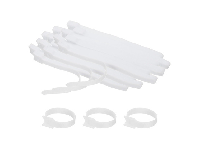 8 Inch Reusable Cable Ties, 210 Pcs Cable Management Ties Adjustable Hook and Loop Fastening Cord Organizer for Home Office Laptops Data Cables, White