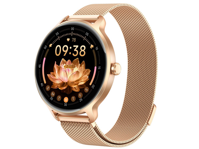 Smart Watch for Women, 1.27' AMOLED Screen Smartwatch with Answer/Make Call for iPhone/Android/Samsung, Fitness Tracker with 120+ Sport Modes,...
