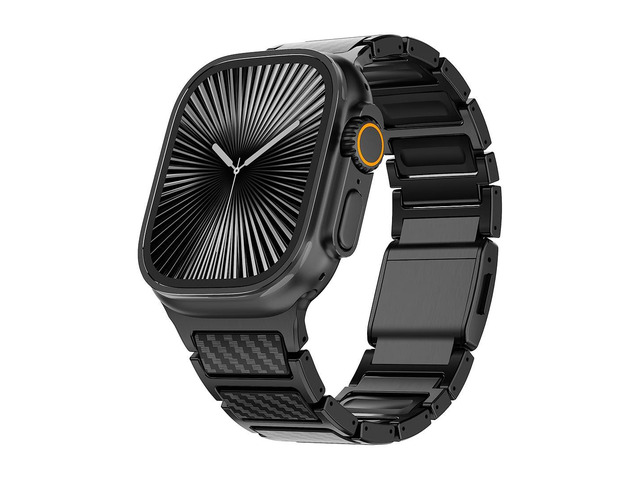 Magnetic Titanium Band Compatible with Apple Watch Ultra 3 2 1 Series 11 10 9 8 7 SE, Premium Dual Material Strap for Men Business & Sports,...