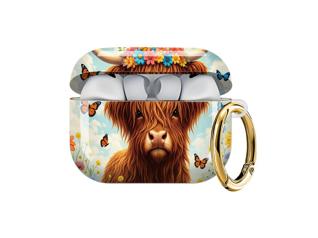 Case Compatible with AirPod Pro 3 2025, Cute Protective Cover with Keychain for AirPod Pro 3rd Generation, Full Protection Case for Women...