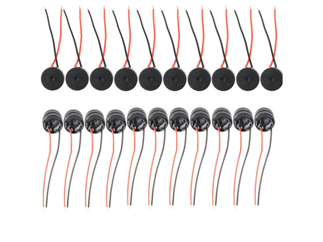 DC 12 V Wired Connector Active Electronic Buzzer 85 dB 20 PCS