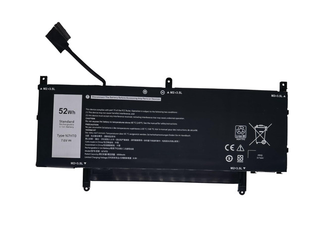N7HT0 Laptop Battery Replacement for Dell Latitude 9510 9520 / Latitude 9520 2-in-1 P94F P95F P95F001 P94F001 TVKGH V5K68 N2NLL 08NFC7 N2NLL N7HTO...