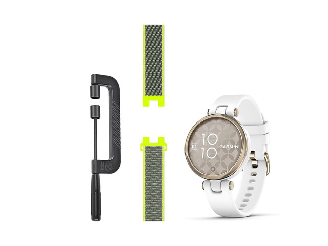 Sport Mesh Strap Compatible with Garmin Lily GPS Smartwatch Bands Woven Nylon Replacement Accessory Watch Wristband with Remove Band Tool