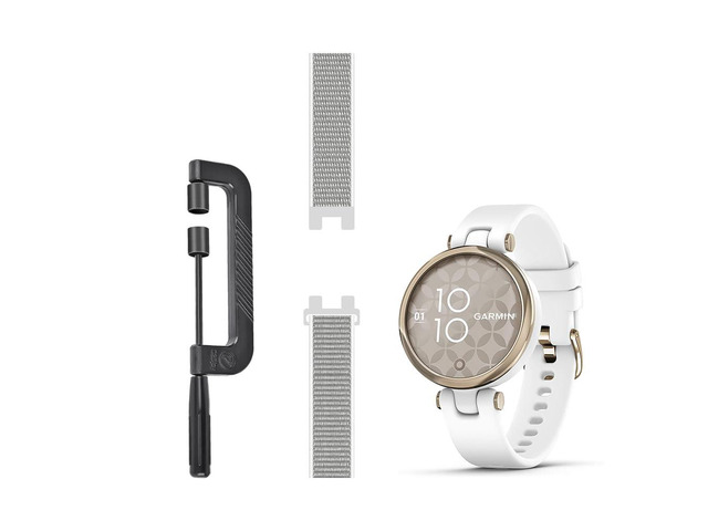 Sport Mesh Strap Compatible with Garmin Lily GPS Smartwatch Bands Woven Nylon Replacement Accessory Watch Wristband with Remove Band Tool