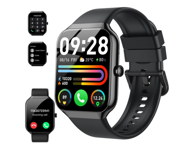 Smart Watch, 2025 New Smartwatch for Men Women with Bluetooth Call, 1.96' Fitness Watch with 110+ Sport Modes/Heart Rate/Sleep Monitor/Pedometer,...