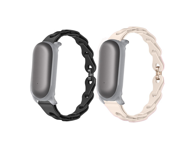 Compatible with Plaud NotePin Bands, Elastic Silicone Hollowed Out Replacement Straps Compatible for Plaud NotePin Voice Recorder