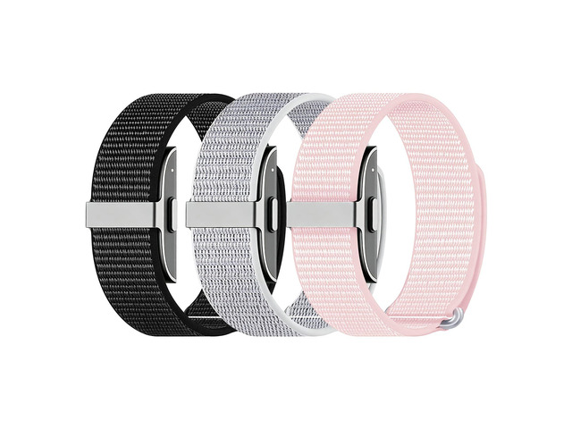 3 Pack Nylon Loop Sport Bands Compatible with Hume Band,Breathable Adjustable Replacement Wristband For Fitness Tracker Men Women