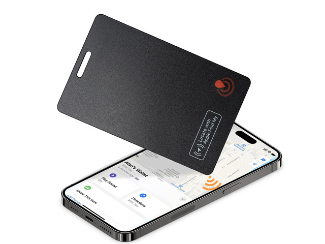 Wallet Tracker for Apple Find My (iOS only) Ultra-thin ip68 waterproof item finder and luggage tag, travel, passport and more gps locator24-month...