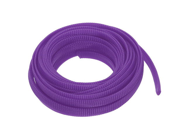 PET Expandable Sleeving 25ft 3/8' Purple Cable Management Sleeve Cord Organizer for Wrap Protect Cable