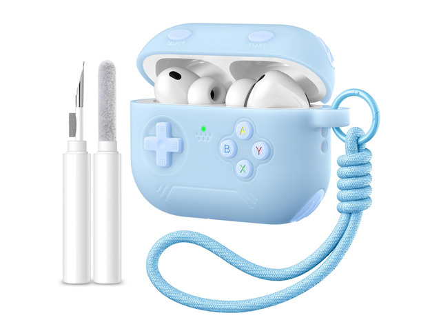 for Airpods Pro 3 Case Cute Game Console Design with Detachable Lanyard Full Body Soft Silicone Compatible with Apple AirPod Pro 3rd Generation...