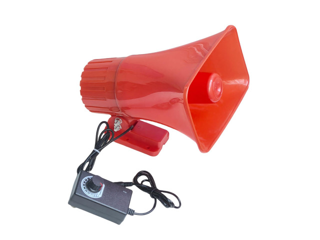 Outdoor Alarm Security Siren, AC110V Red Safety Horn for Public Emergency Alarms with Adjustable Volume,Long Range, 120 Decibels, Remotely Activate...