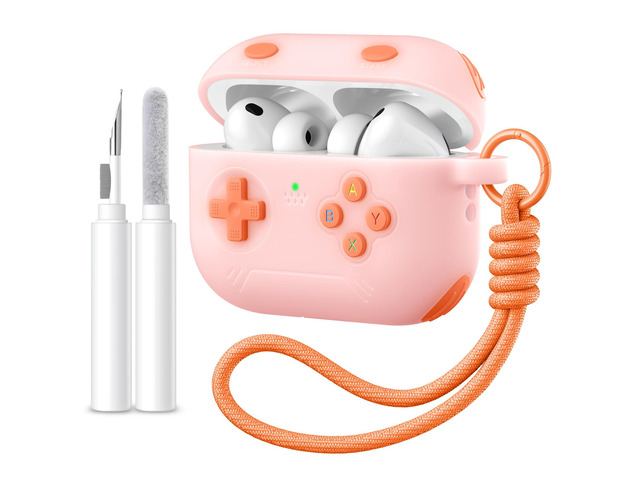 for Airpods Pro 3 Case Cute Game Console Design with Detachable Lanyard Full Body Soft Silicone Compatible with Apple AirPod Pro 3rd Generation...