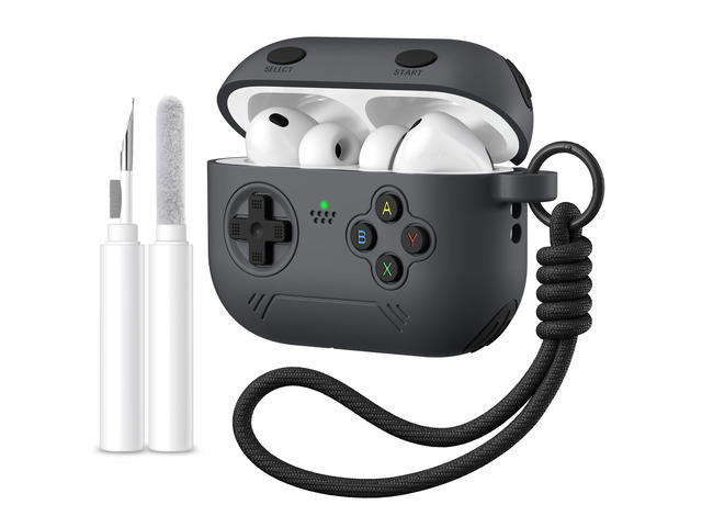 for Airpods Pro 3 Case Cute Game Console Design with Detachable Lanyard Full Body Soft Silicone Compatible with Apple AirPod Pro 3rd Generation...