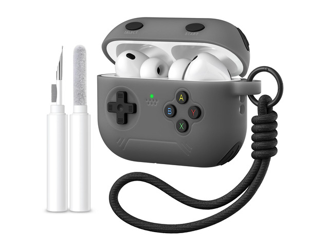 for Airpods Pro 3 Case Cute Game Console Design with Detachable Lanyard Full Body Soft Silicone Compatible with Apple AirPod Pro 3rd Generation...