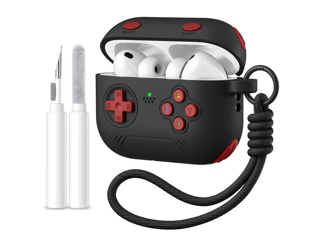 for Airpods Pro 3 Case Cute Game Console Design with Detachable Lanyard Full Body Soft Silicone Compatible with Apple AirPod Pro 3rd Generation...