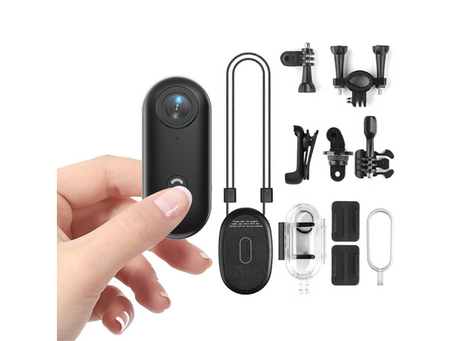 POV Thumb Action Camera Wearable with Magnetic Clip,1080P Mini Body Cameras with Audio & Video Loop Recording, Waterproof Portable Body Cam for...