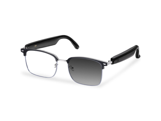 Smart Glasses, Blue Light Blocking Bluetooth Glasses with Open Ear Speaker, Photochromic Sunglasses Lens, Voice Assistant Compatible for Android...