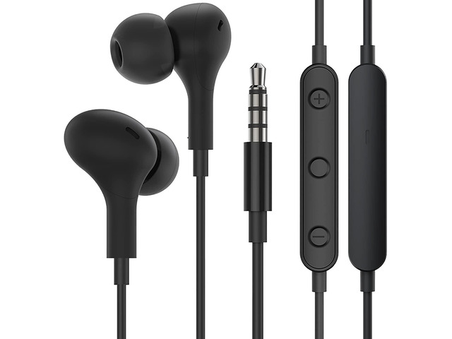 Noise Isolating Wired Earbuds Headphones Earphones w/Microphone Compatible with Samsung Galaxy A16 A15 A14 A06 A05 A03S A25 A26 S10 S9 Plus S10e,...