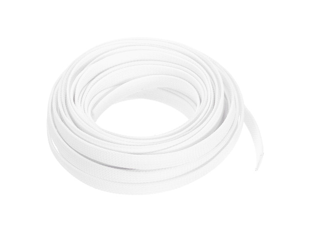 PET Expandable Sleeving 25ft 3/8' White Cable Management Sleeve Cord Organizer for Wrap Protect Cable