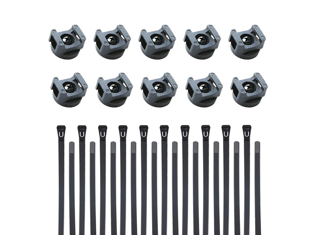 Magnetic Cable Zip Mounts Magnetic Cable Holder 22mm Multipurpose Magnet Wire Management Bases with 7.84' Reusable Zip Ties for Cord Organizer...
