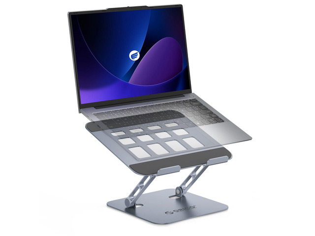 Ergonomic Laptop Stand for Desk, Height Adjustable Aluminum Laptop Stand Riser, Foldable Computer Holder for MacBook Neo, Air, Pro, Dell XPS, HP,...