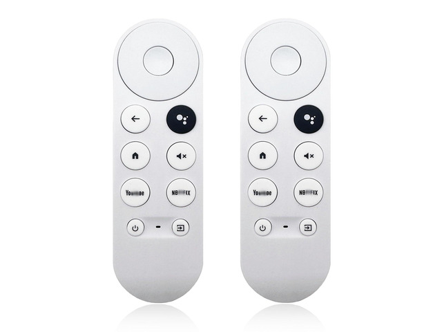 2 Pack G9N9N New Replacement Remote Control Compatible with Google Chromecast Voice Smart TV 4k, (Only Compatible with Snow Chromecast Google)...