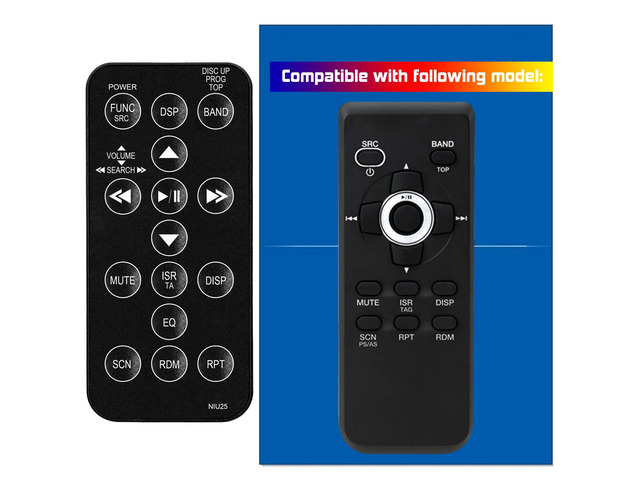 Replacement Remote Control for Clarion Car Audio Video System RCX-001 843CMU1522RM000 RCX001 RTRCX001 CZ102 CZ302 CZ401 CZ501 CZ702 M303 M303 M608...