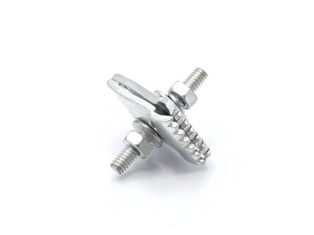 I-Beam Ground Clamps with Fasteners for Grounding Wire - Ground Wire Connectors for Trailers, TV Antennas, Satellite, Cable TV - Galvanized Steel...