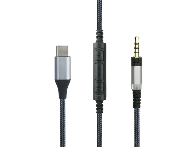 USB C Type-C Audio Cable Compatible with Sennheiser Momentum 3, Momentum 2.0, HD1 Headphone, Remote Volume Mic Compatible with iPhone 17/ Air...