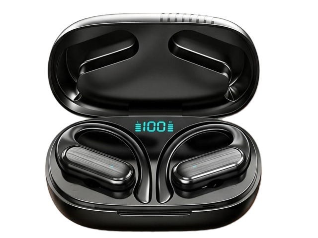 Over The Ear Earbuds Bluetooth Headphones Wireless Earbuds 60hrs Playtime Wireless Charging Case Sports Ear Buds Stereo Sound IPX7 Waterproof...