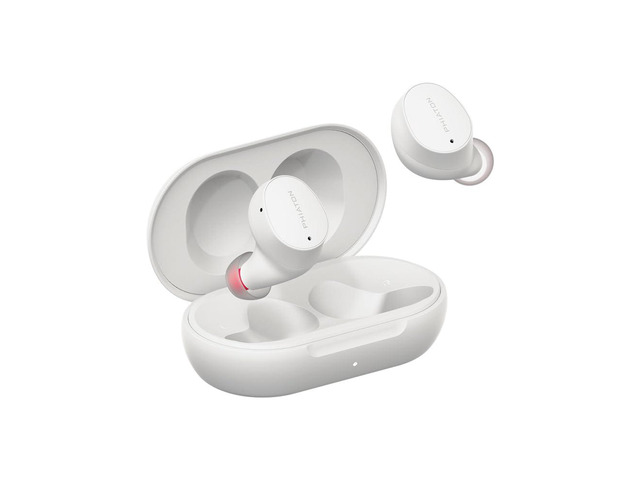 Bonobuds Lite True Wireless Earbuds with Clear Voice by Intelligo and Ambient Mode Bluetooth Earphones with 11 Hour Playtime, Floral White
