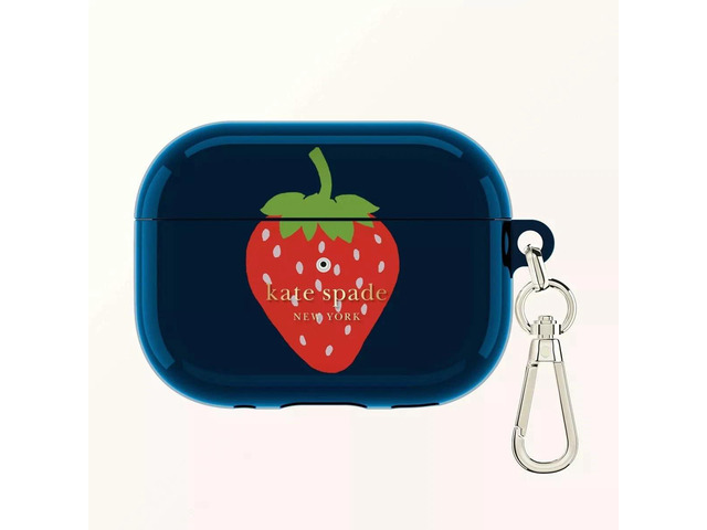 AirPods Pro Protective Case with Keychain Ring -Strawberry, Compatible with AirPods Pro 2nd / 1st Generation