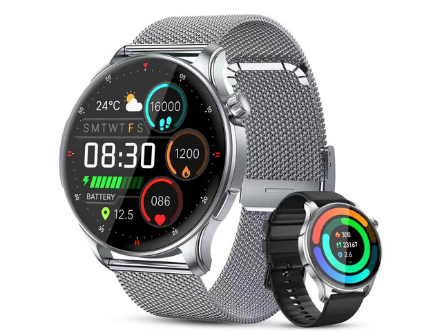 Smart Watch for Men Women Fitness: Make Answer Call Running Digital Mens Watches Waterproof Smartwatch Android Phone iPhone Samsung Compatible Step...