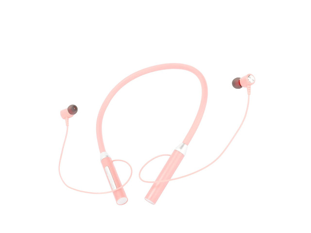 Magnetic Earbuds, Neckband Headphones, 8H Playback, IPX5 Waterproof, 300H Standby Time, for Sport, Gym, Hiking (Rose)
