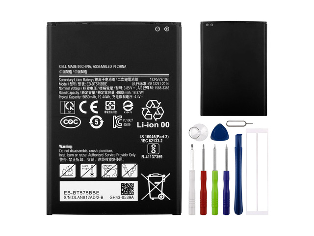 Replacement Battery EB-BT575BBE Compatible with Samsung Galaxy Tab Active 3 SM-T570 SM-T575 SM-T577 with Tools
