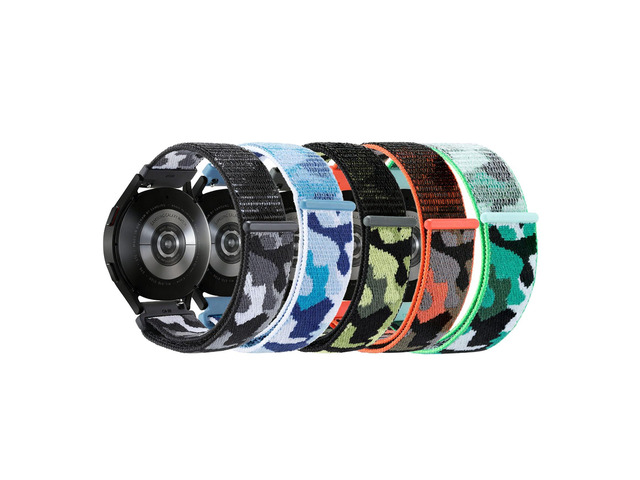5-Pack Nylon Band Compatible with Garmin Bounce 2 Bands, Soft Sport Strap Durable Replacement Camo Wristband for Bounce