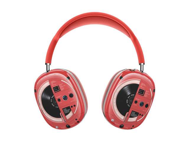 for AirPods Max Case, TPU Anti-Scratch Ear Cups Cover, Rugged Shockproof Accessories Protective Cover for Apple AirPods Max - Red