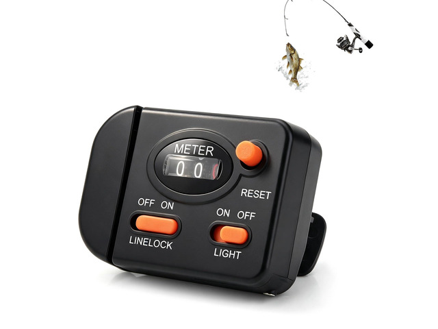 Fishing Line Counter, Handheld Fish Finders with Digital Display Transducer Depth Finders Portable Fishing Tool for Spooling Trolling Jigging