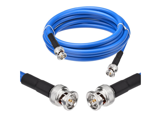 12G SDI Cable 10FT BNC Male to Male Video Coaxial Cable RG6 Coaxial Cable 75 Ohm Ultra Low Loss for 8K 4K 6G-SDI 3G Video Security Camera SDI...