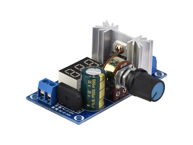 Ac Dc Voltage Regulator Adjustable, LM317 2A Digital Display Adjustable Voltage Regulator for Converting Tension You Need, DC 3-30V AC 3-20V to DC...