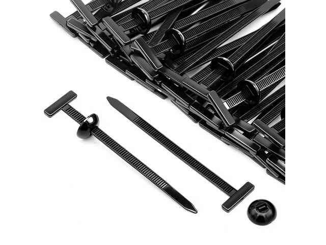 Nylon Cable Tie Buckle for Car Fender Trunk Bumper UV Resistant Plastic Rivet Fasteners for Cable Tie Buckle