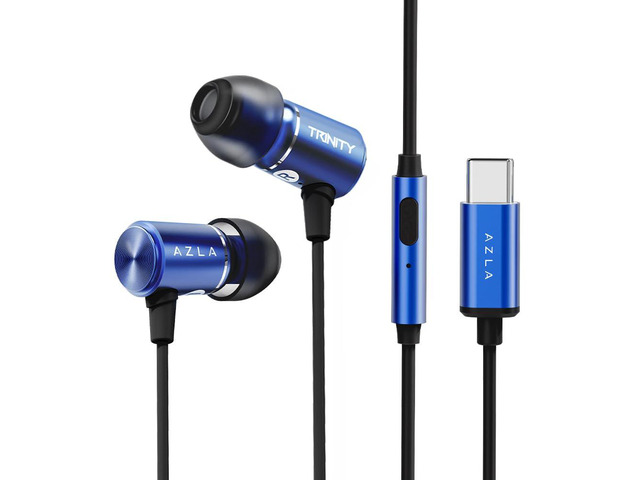 Trinity USB-C Wired Earphones with DAC & Mic for iPhone & Android