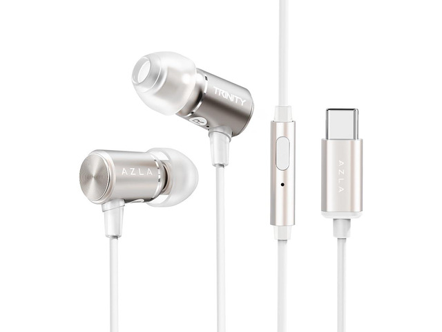 Trinity USB-C Wired Earphones with DAC & Mic for iPhone & Android